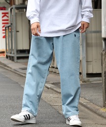 【U.S. POLO ASSN./ユーエスポロアッスン】 デニム・ツイル ロゴ刺繍 バルーン パンツ