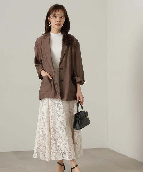 PROPORTION BODY DRESSING（プロポーションボディドレッシング）の「シアージャケット / 1214250501（テーラードジャケット・レディース・ベージュ/ブラウン・SMALL/MEDIUM）」の17枚目の写真