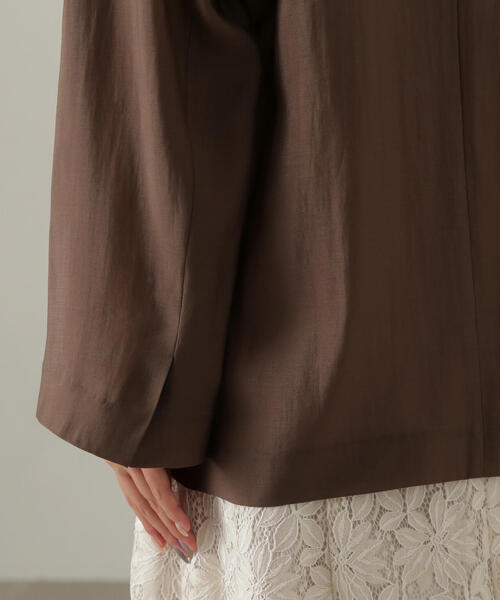 PROPORTION BODY DRESSING（プロポーションボディドレッシング）の「シアージャケット / 1214250501（テーラードジャケット・レディース・ベージュ/ブラウン・SMALL/MEDIUM）」の7枚目の写真