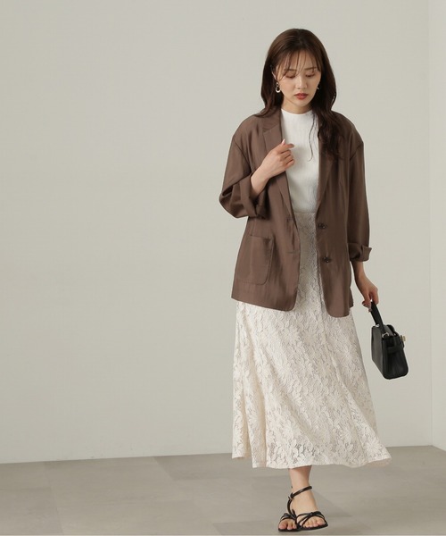 PROPORTION BODY DRESSING（プロポーションボディドレッシング）の「シアージャケット / 1214250501（テーラードジャケット・レディース・ベージュ/ブラウン・SMALL/MEDIUM）」の21枚目の写真