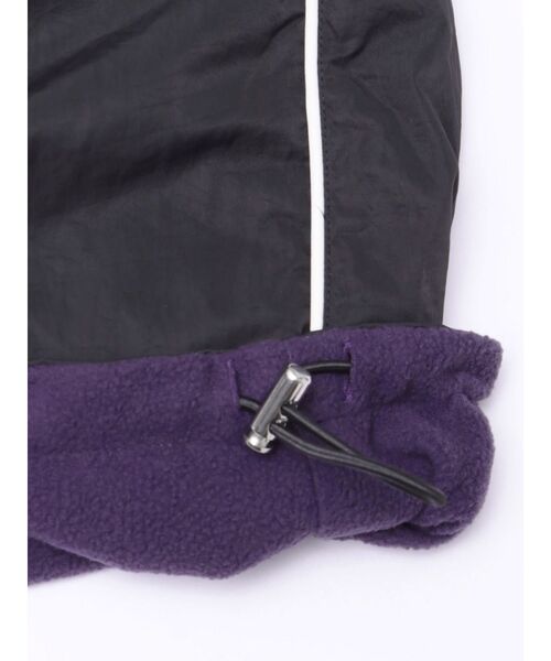 jouetie（ジュエティ）の「ナイロンフリースワイドパンツ【セットアップ対応】（その他パンツ・レディース・オフホワイト/ブラック・MEDIUM）」の4枚目の写真