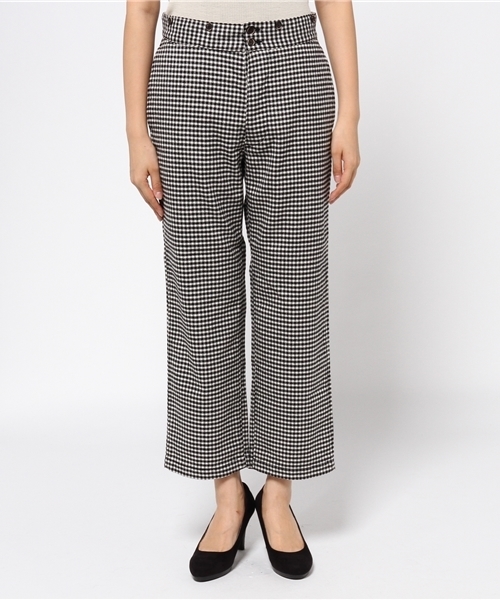 JOURNAL STANDARD LUXE（ジャーナルスタンダード　ラックス）の「ウールギンガム ファームパンツ#（その他パンツ・レディース・ブラック・MEDIUM/SMALL/LARGE）」の2枚目の写真