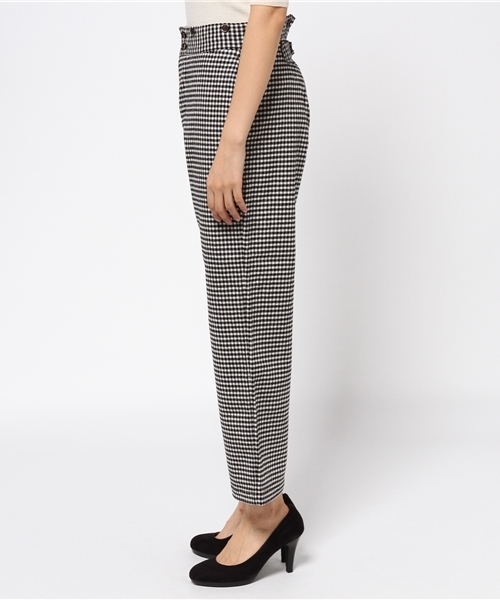 JOURNAL STANDARD LUXE（ジャーナルスタンダード　ラックス）の「ウールギンガム ファームパンツ#（その他パンツ・レディース・ブラック・MEDIUM/SMALL/LARGE）」の3枚目の写真