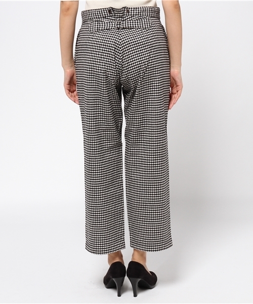 JOURNAL STANDARD LUXE（ジャーナルスタンダード　ラックス）の「ウールギンガム ファームパンツ#（その他パンツ・レディース・ブラック・MEDIUM/SMALL/LARGE）」の4枚目の写真