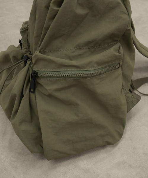 セール】ドローコード3ポケットナップザック /大容量 A4サイズ ペット