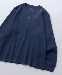 2026AW新色追加 Organic Cotton Thermal/オーガニックコットン サーマル ワッフル クルーネック ヘンリーネック ロンT 長袖Tシャツ