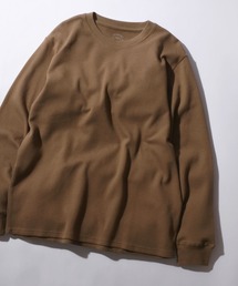 2026AW新色追加 Organic Cotton Thermal/オーガニックコットン サーマル ワッフル クルーネック ヘンリーネック ロンT 長袖Tシャツ