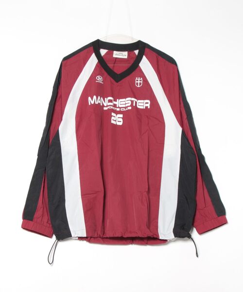 SPINNS（スピンズ）の「ナイロンプルーオーバー/ゲームデザイン（スウェット・メンズ・ネイビー/ピンク/グレー/オフホワイト/ブラック/ワイン・ONESIZE）」の6枚目の写真