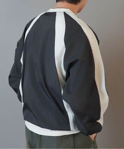 SPINNS（スピンズ）の「ナイロンプルーオーバー/ゲームデザイン（スウェット・メンズ・ネイビー/ピンク/グレー/オフホワイト/ブラック/ワイン・ONESIZE）」の15枚目の写真