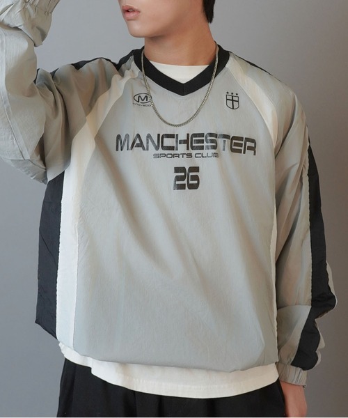 SPINNS（スピンズ）の「ナイロンプルーオーバー/ゲームデザイン（スウェット・メンズ・ネイビー/ピンク/グレー/オフホワイト/ブラック/ワイン・ONESIZE）」の22枚目の写真