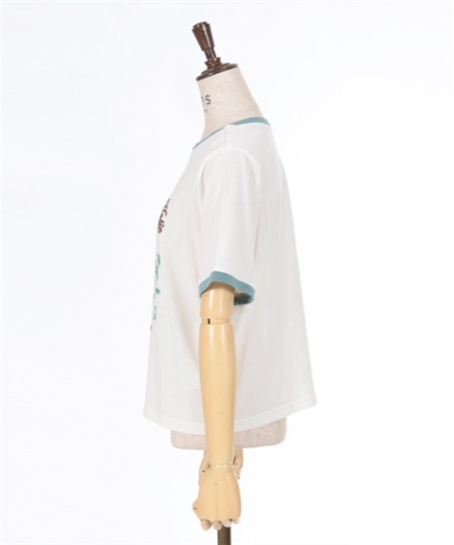 axes femme（アクシーズファム）の「チョコミントプリントＴシャツ（Tシャツ/カットソー・レディース・ホワイト/ミント・FREE）」の15枚目の写真