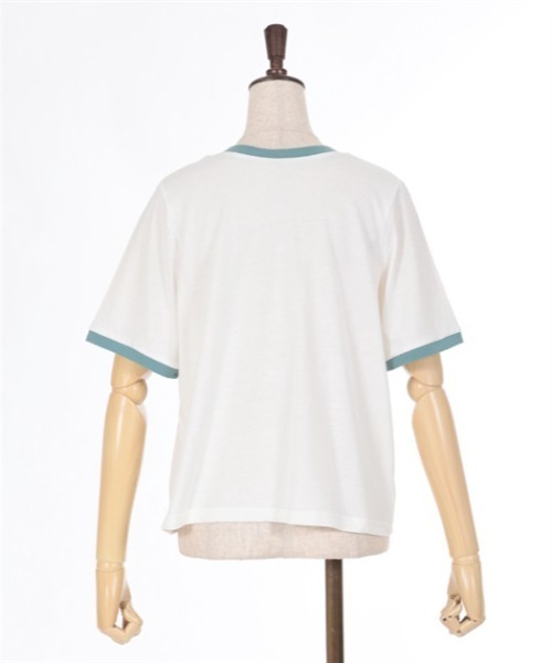 axes femme（アクシーズファム）の「チョコミントプリントＴシャツ（Tシャツ/カットソー・レディース・ホワイト/ミント・FREE）」の16枚目の写真