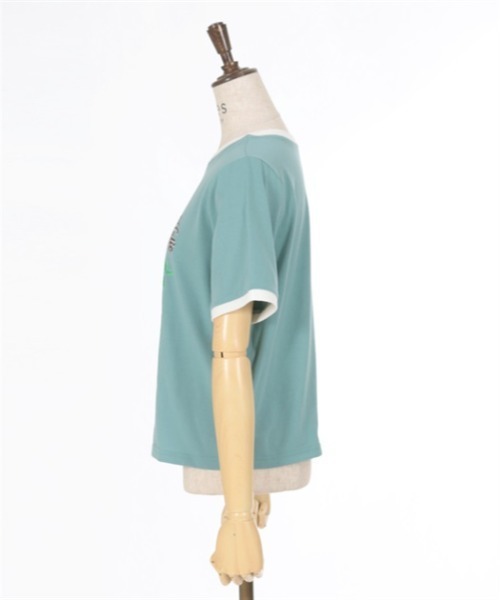axes femme（アクシーズファム）の「チョコミントプリントＴシャツ（Tシャツ/カットソー・レディース・ホワイト/ミント・FREE）」の6枚目の写真