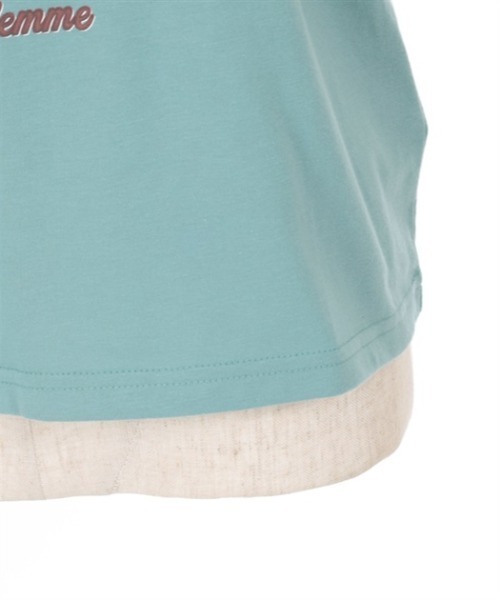 axes femme（アクシーズファム）の「チョコミントプリントＴシャツ（Tシャツ/カットソー・レディース・ホワイト/ミント・FREE）」の9枚目の写真