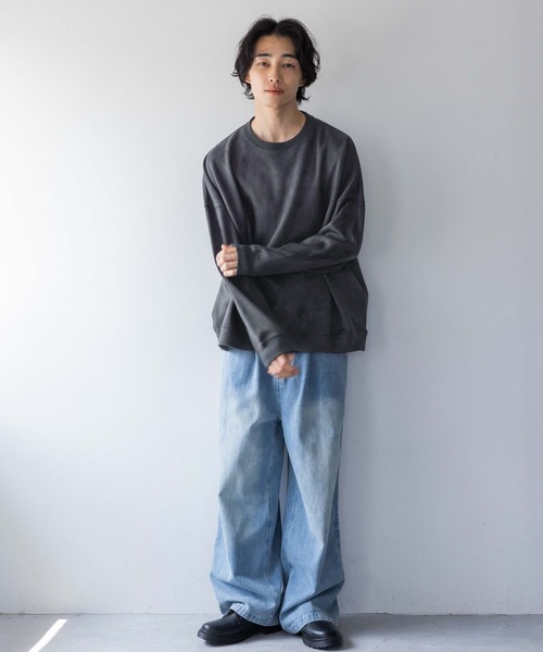LOWRYS FARM(ローリーズファーム)の「カコウデニムバギーパンツ 148865(デニムパンツ・メンズ・ブルー/ブラック・MEDIUM/LARGE)」の3枚目の写真