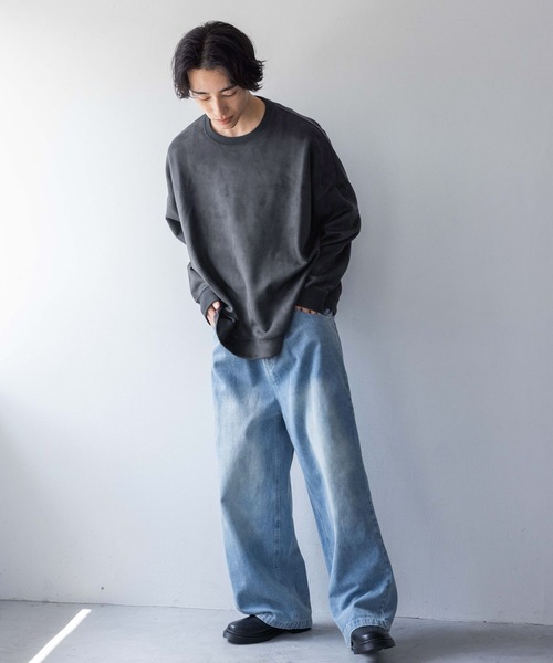 LOWRYS FARM(ローリーズファーム)の「カコウデニムバギーパンツ 148865(デニムパンツ・メンズ・ブルー/ブラック・MEDIUM/LARGE)」の4枚目の写真