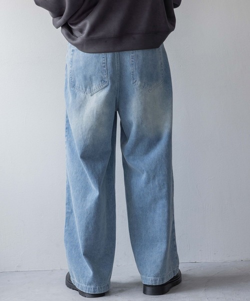 LOWRYS FARM(ローリーズファーム)の「カコウデニムバギーパンツ 148865(デニムパンツ・メンズ・ブルー/ブラック・MEDIUM/LARGE)」の6枚目の写真