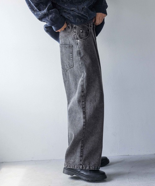 LOWRYS FARM(ローリーズファーム)の「カコウデニムバギーパンツ 148865(デニムパンツ・メンズ・ブルー/ブラック・MEDIUM/LARGE)」の8枚目の写真