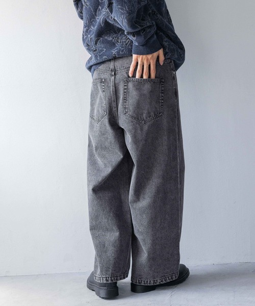 LOWRYS FARM(ローリーズファーム)の「カコウデニムバギーパンツ 148865(デニムパンツ・メンズ・ブルー/ブラック・MEDIUM/LARGE)」の9枚目の写真