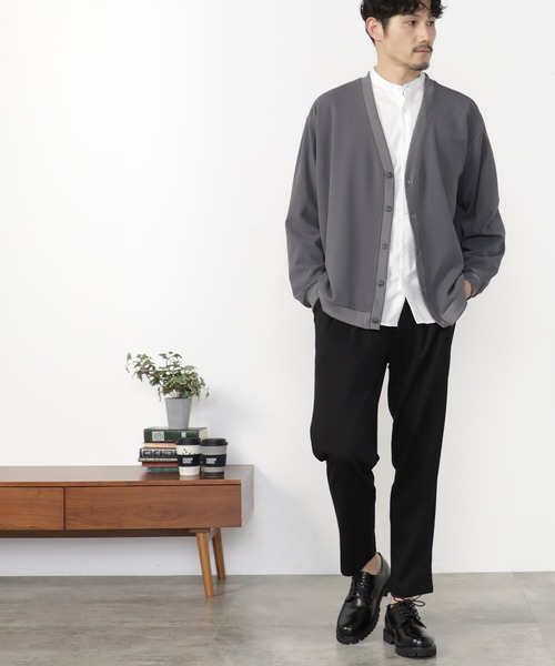 FOUND GOOD（ファウンドグッド）の「Vネックカーディガン（カーディガン/ボレロ・メンズ・グレー系/ブラック/ブラウン系・M/S/XL/L）」の3枚目の写真