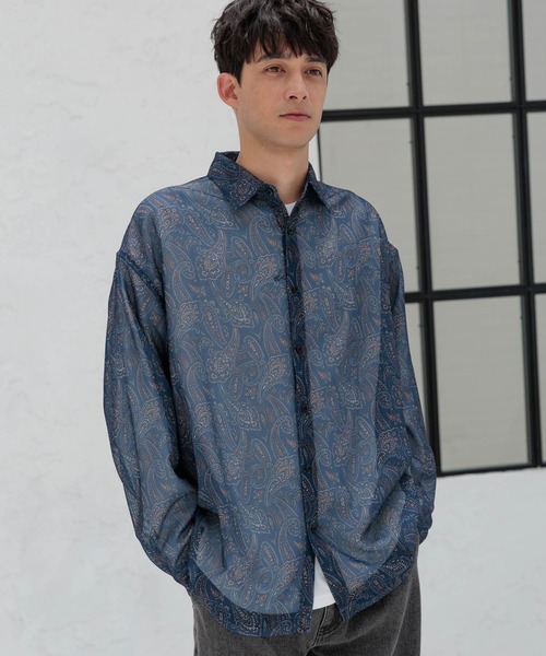 OLLEBOREBLA レースシャツ 春夏トレンドキーワード/lace】ショート丈レースシャツ（シャツ