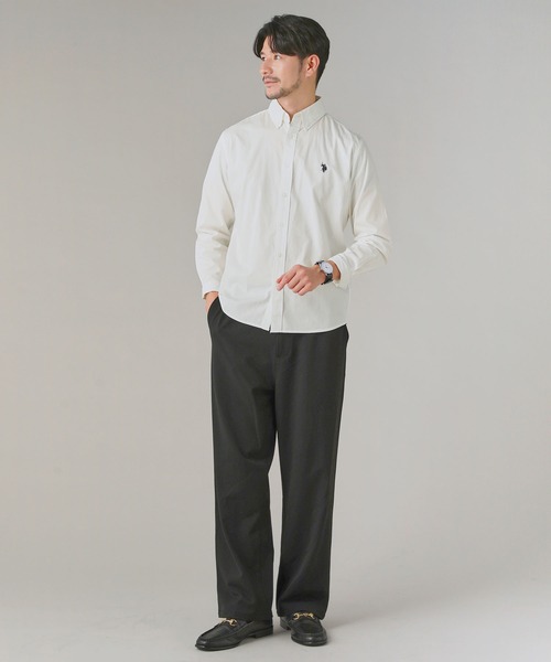 U.S. POLO ASSN.(ユーエスポロアッスン)の「U.S. POLO ASSN. / ブロードボタンダウン長袖シャツ(シャツ/ブラウス・メンズ・ライトブルー/ホワイト×ブルー/ブラック/ホワイト×ネイビー/ホワイト・L/LL/M)」の20枚目の写真