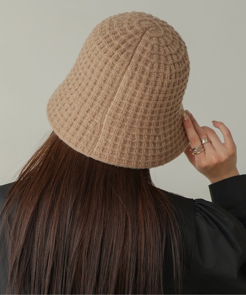 Bab(バブ)の「ニットバケットハット(ハット・レディース・ベージュ/モカ/ブラック・ONESIZE)」の9枚目の写真