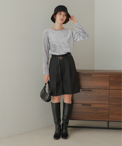 Bab(バブ)の「ニットバケットハット(ハット・レディース・ベージュ/モカ/ブラック・ONESIZE)」の5枚目の写真