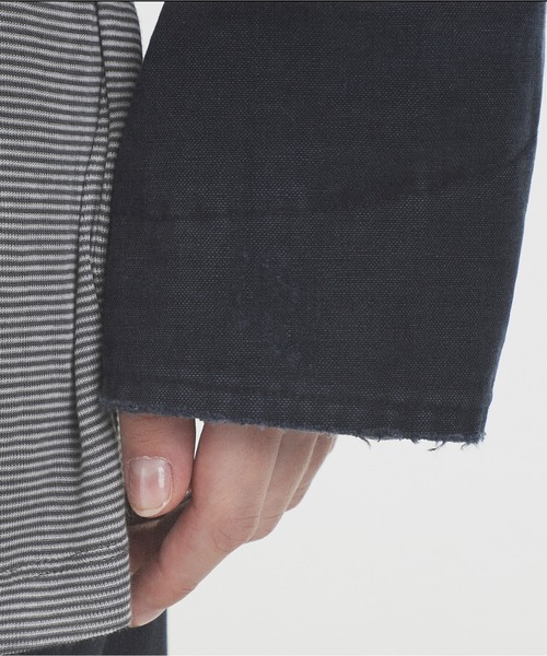 MASONPRINCE（メイソンプリンス）の「ショート丈 フード付き ミリタリーJKT JK4023【MASONPRINCE】（ミリタリージャケット・メンズ・ネイビー/カーキ・L/M/S）」の5枚目の写真