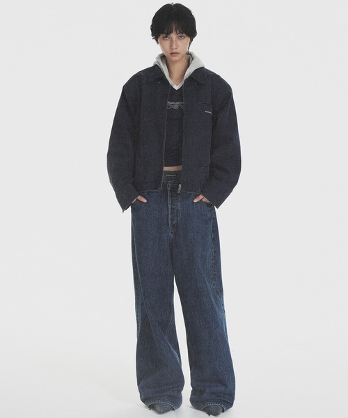 MASONPRINCE（メイソンプリンス）の「ショート丈 フード付き ミリタリーJKT JK4023【MASONPRINCE】（ミリタリージャケット・メンズ・ネイビー/カーキ・L/M/S）」の9枚目の写真