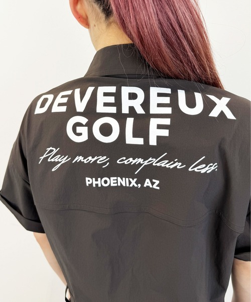 DEVEREUX GOLF(デヴァローゴルフ)の「LADIES オーバーサイズJスーツ(つなぎ/オールインワン・レディース・ブラウン/ネイビー・SMALL/MEDIUM)」の12枚目の写真