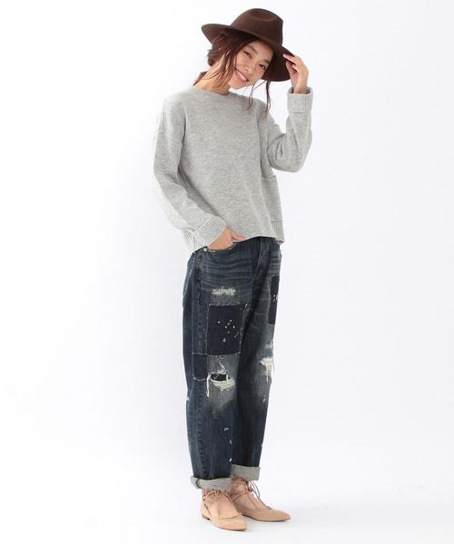 Another Edition(アナザーエディション)の「★★ポケットクルーネックニットプルオーバー/ AEBC W/N POC C/N PO◆(ニット/セーター・レディース・ホワイト/ライトグレー/オリーブ/ブラック・フリー)」の18枚目の写真