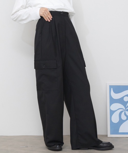 ミニマルブラックカーゴパンツ Sサイズ 41VqTua2iZL._UY350_.jpg
