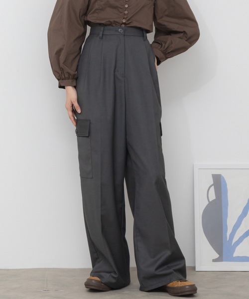 新作*S MAXMARA* グロリア コットンハイライズカーゴパンツ カーゴパンツ S Max Mara(エス マックスマーラ) パンツ