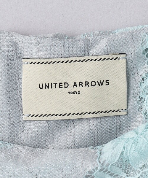 UNITED ARROWS（ユナイテッドアローズ）の「スカラップレース キャミソール ワンピース（ワンピース・レディース・ライトブルー・FREE）」の10枚目の写真
