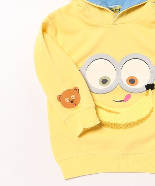 MINIONS（ミニオンズ）の「親子お揃い ミニオン サガラパーカー 9792K（パーカー・キッズ・イエロー/ブラウン・100cm/110cm/120cm/130cm/140cm）」の4枚目の写真