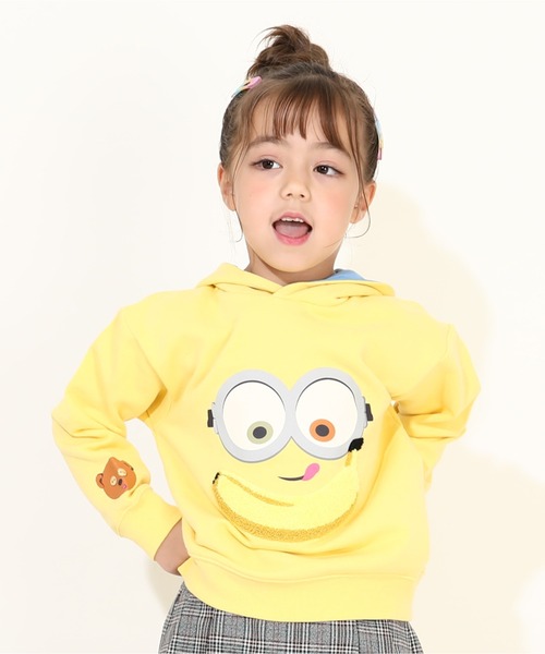 MINIONS（ミニオンズ）の「親子お揃い ミニオン サガラパーカー 9792K（パーカー・キッズ・イエロー/ブラウン・100cm/110cm/120cm/130cm/140cm）」の6枚目の写真