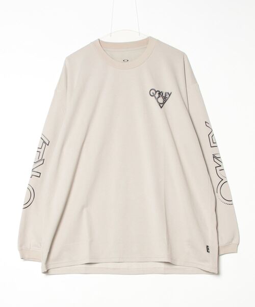 OAKLEY(オークリー)の「【別注】オークリー BORDERLESS SDW L/S TEE 限定コラボ(Tシャツ/カットソー・メンズ・ブラック/バイオレット/サンドグレー・M/L/LL/3L)」の3枚目の写真