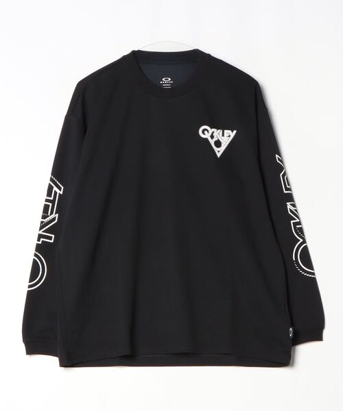 OAKLEY(オークリー)の「【別注】オークリー BORDERLESS SDW L/S TEE 限定コラボ(Tシャツ/カットソー・メンズ・ブラック/バイオレット/サンドグレー・M/L/LL/3L)」の2枚目の写真