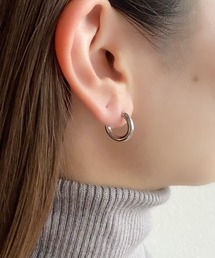 シンプルフープピアス  (両耳用)
