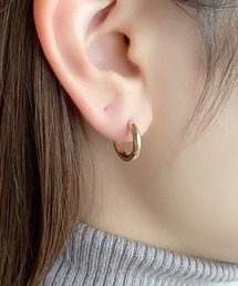 シンプルフープピアス (両耳用)