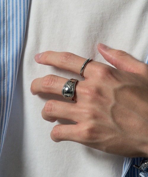 WEGO（ウィゴー）の「WEGO/【2点セット】デザインリング（リング・メンズ・その他1/その他2/その他3/その他5/その他4/その他6/その他7/その他8/その他9/その他10/その他11/その他12/その他13/その他14/その他15/その他16/その他17・FREE）」の5枚目の写真