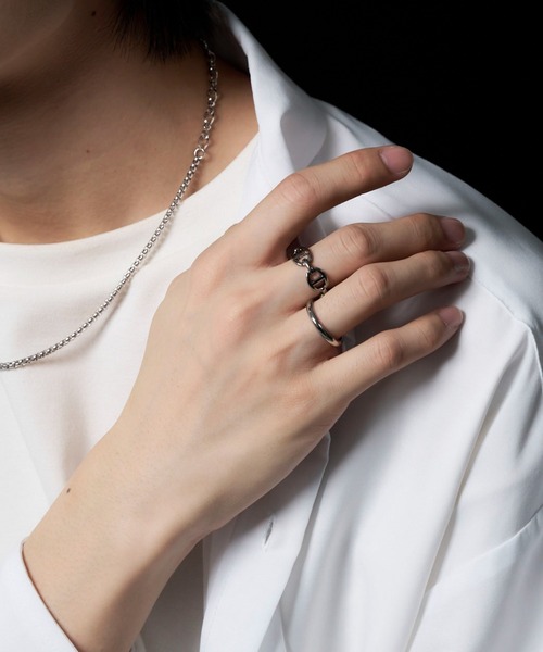 WEGO（ウィゴー）の「WEGO/【2点セット】デザインリング（リング・メンズ・その他1/その他2/その他3/その他5/その他4/その他6/その他7/その他8/その他9/その他10/その他11/その他12/その他13/その他14/その他15/その他16/その他17・FREE）」の22枚目の写真