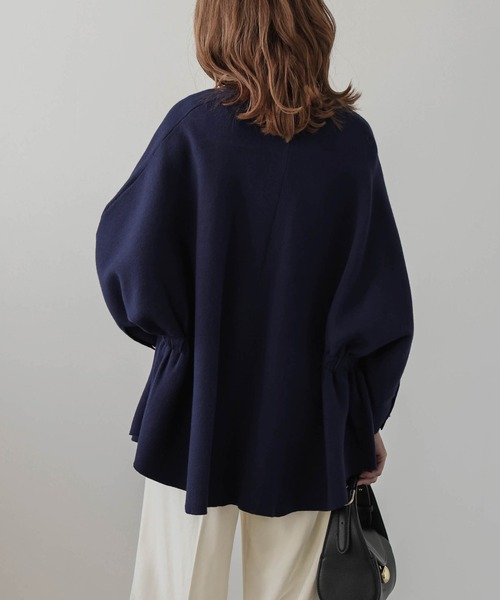 Lajour（ラジュール）の「日本製 ハイゲージニットカーディガン（カーディガン/ボレロ・レディース・グレイッシュベージュ/ブラック/ネイビー・フリー）」の20枚目の写真