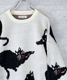 【Soupy Soupy】BIG Jacquard knit レディース メンズ
