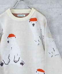 【Soupy Soupy】BIG Jacquard knit レディース メンズ