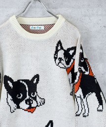 【Soupy Soupy】BIG Jacquard knit レディース メンズ