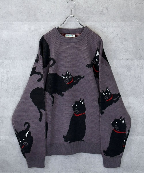 Ritzy(リッツィー)の「【Soupy Soupy】BIG Jacquard knit レディース メンズ(ニット/セーター・メンズ・オフホワイト/ホワイト系その他3/ブラック/グリーン/ホワイト系その他/ホワイト系その他2/チャコールグレー/ブルー・L/M)」の12枚目の写真