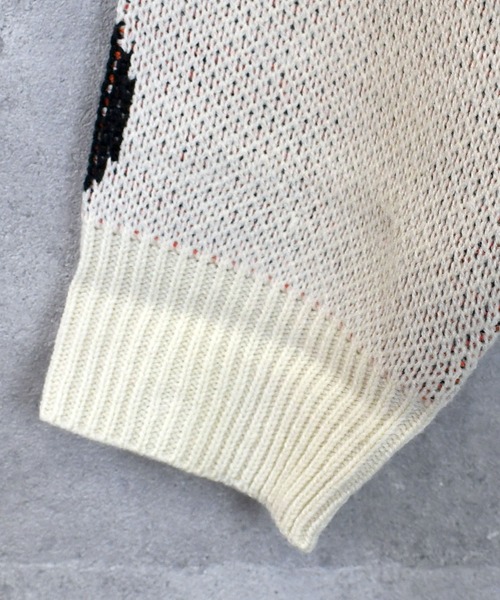 Ritzy(リッツィー)の「【Soupy Soupy】BIG Jacquard knit レディース メンズ(ニット/セーター・メンズ・オフホワイト/ホワイト系その他3/ブラック/グリーン/ホワイト系その他/ホワイト系その他2/チャコールグレー/ブルー・L/M)」の19枚目の写真