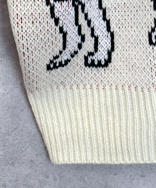 Ritzy(リッツィー)の「【Soupy Soupy】BIG Jacquard knit レディース メンズ(ニット/セーター・メンズ・オフホワイト/ホワイト系その他3/ブラック/グリーン/ホワイト系その他/ホワイト系その他2/チャコールグレー/ブルー・L/M)」の20枚目の写真